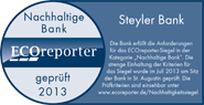 Nachhaltigkeitssiegel ecoReporter